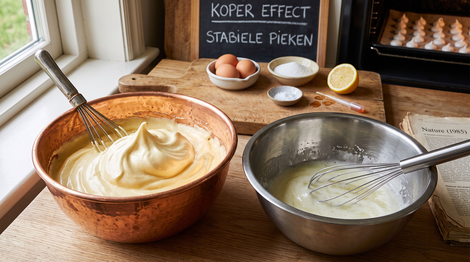 Lees meer over het artikel Wat een koperen kom doet met opgeklopt eiwit